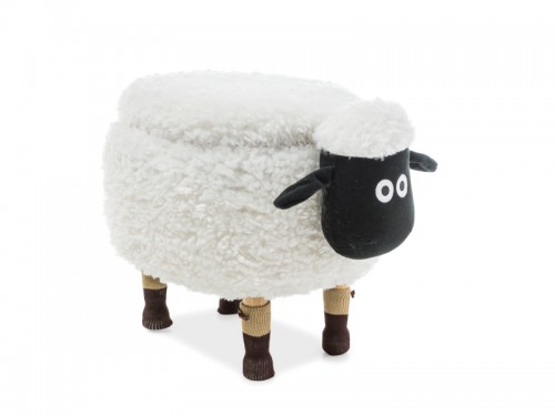 Пуф Oliwia II owieczka Signal белый